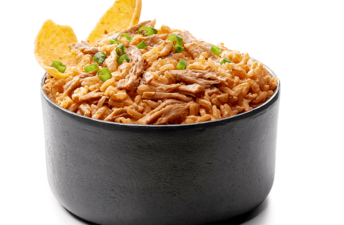 Barbecue Pulled Pork Rice Dip with