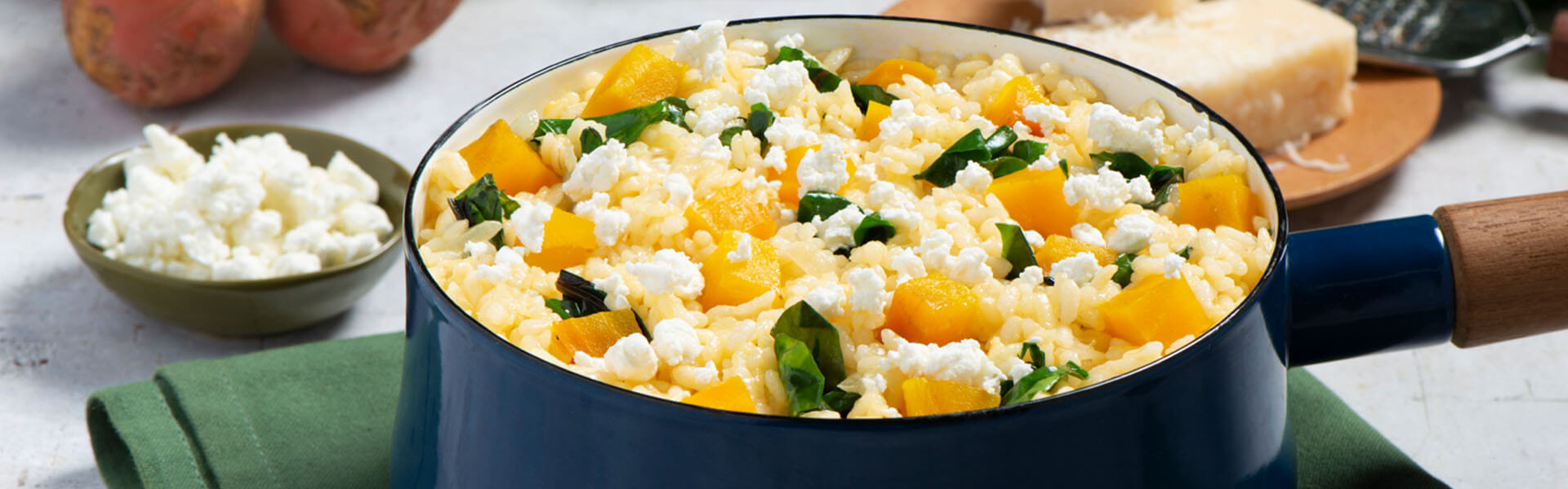 Risotto with Arborio Rice, Beets, and Goat Cheese