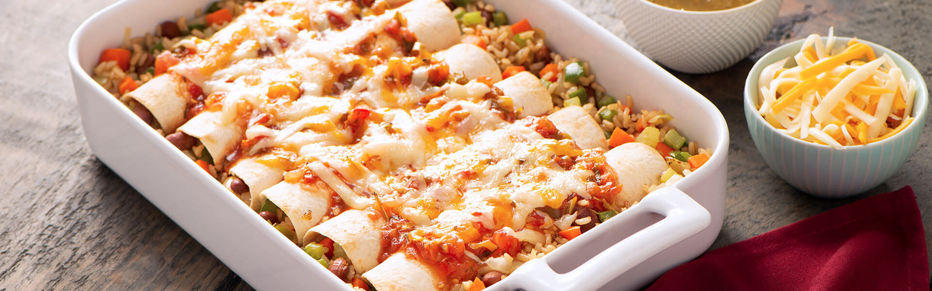 Enchiladas with Brown Rice