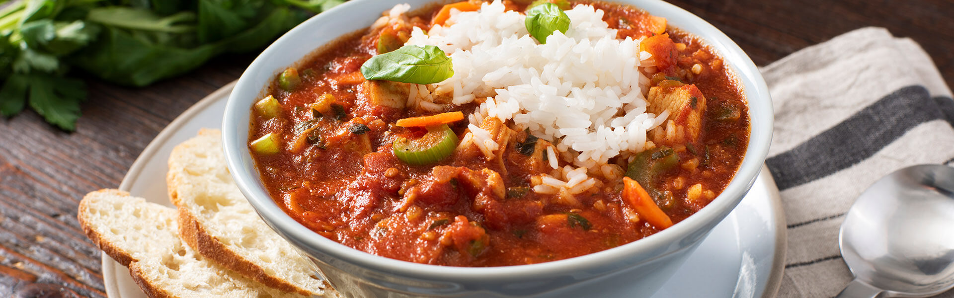 Chicken Tomato Basil Rice Soup