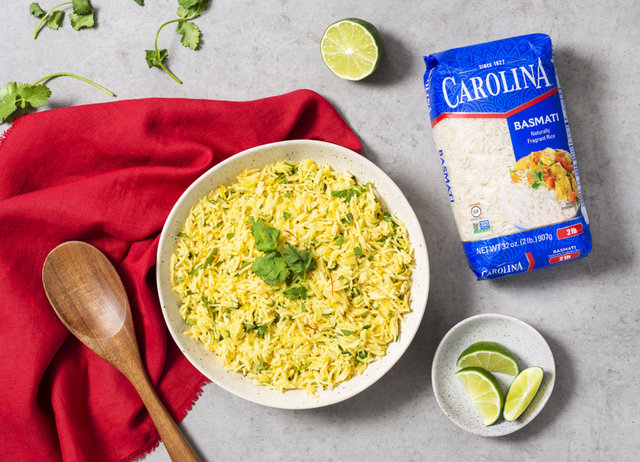 Cilantro Lime and Saffron Basmati Rice