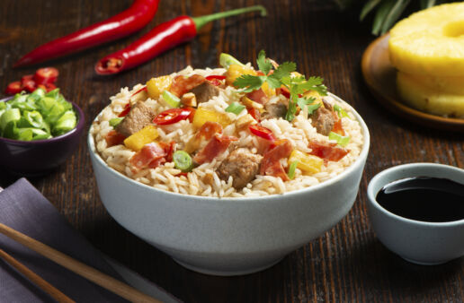 fried-rice-recipe-with-salami-pineapple-and-pork