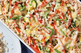 Southwest Chicken & Rice Casserole dish