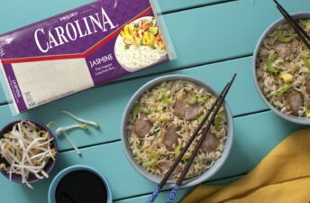 Pork Fried Rice with bean sprouts