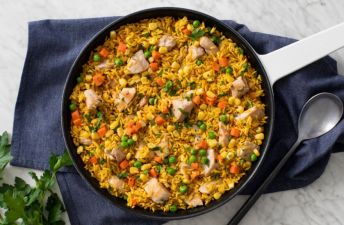 Yellow Rice with Chicken and Vegetables