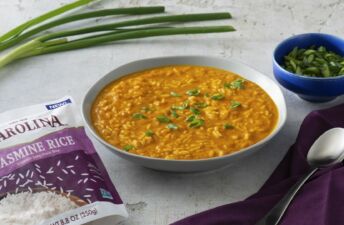 rice and curry Thai pumpkin soup