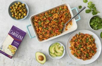 Puerto Rican Arroz con Gandules with Pigeon Peas and Jasmine Rice