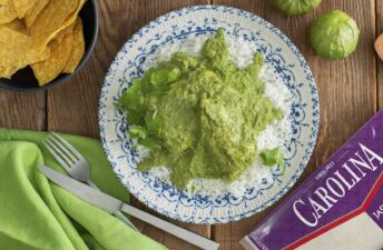 green mole with roaste grouper over rice