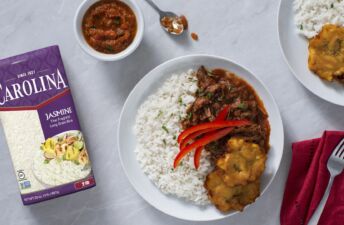 Ropa Vieja with Jasmine Rice and Fried Plantains