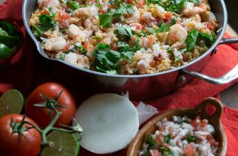 Shrimp Pico Rice Skillet