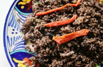 Black Beans and White rice Arroz Congri