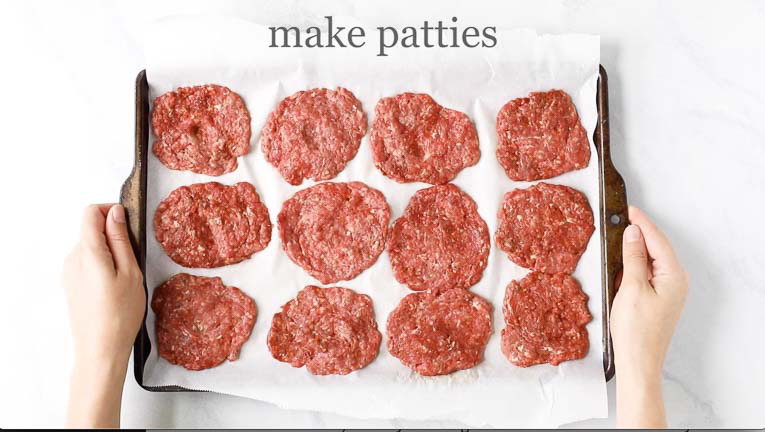 seasoned beef burger patties