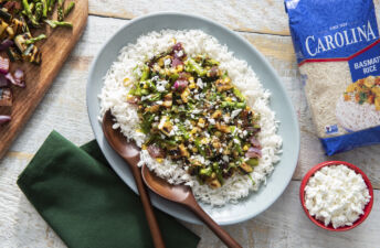 Grilled Summer Vegetable Rice Salad