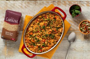 Arroz con Pollo with Brown Rice