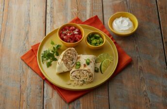 Cilantro-lime-rice-burritos-with-leftover-turkey