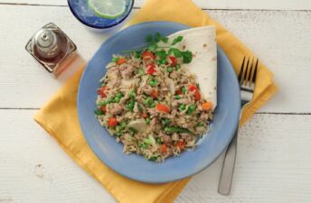 Ground turkey stir fried rice