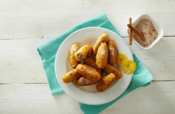 Plantain and rice rellenitos