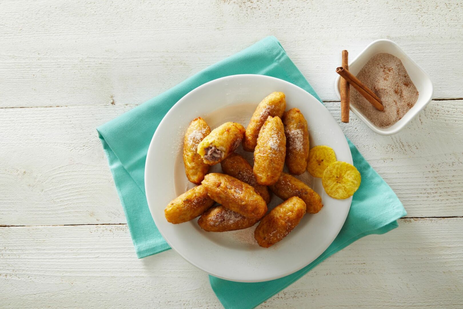 Plantain and rice rellenitos