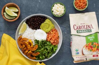 vegetarian-taco-bowl-with-organic-rice-roasted-butternut-squash-black-beans-and-guacamole