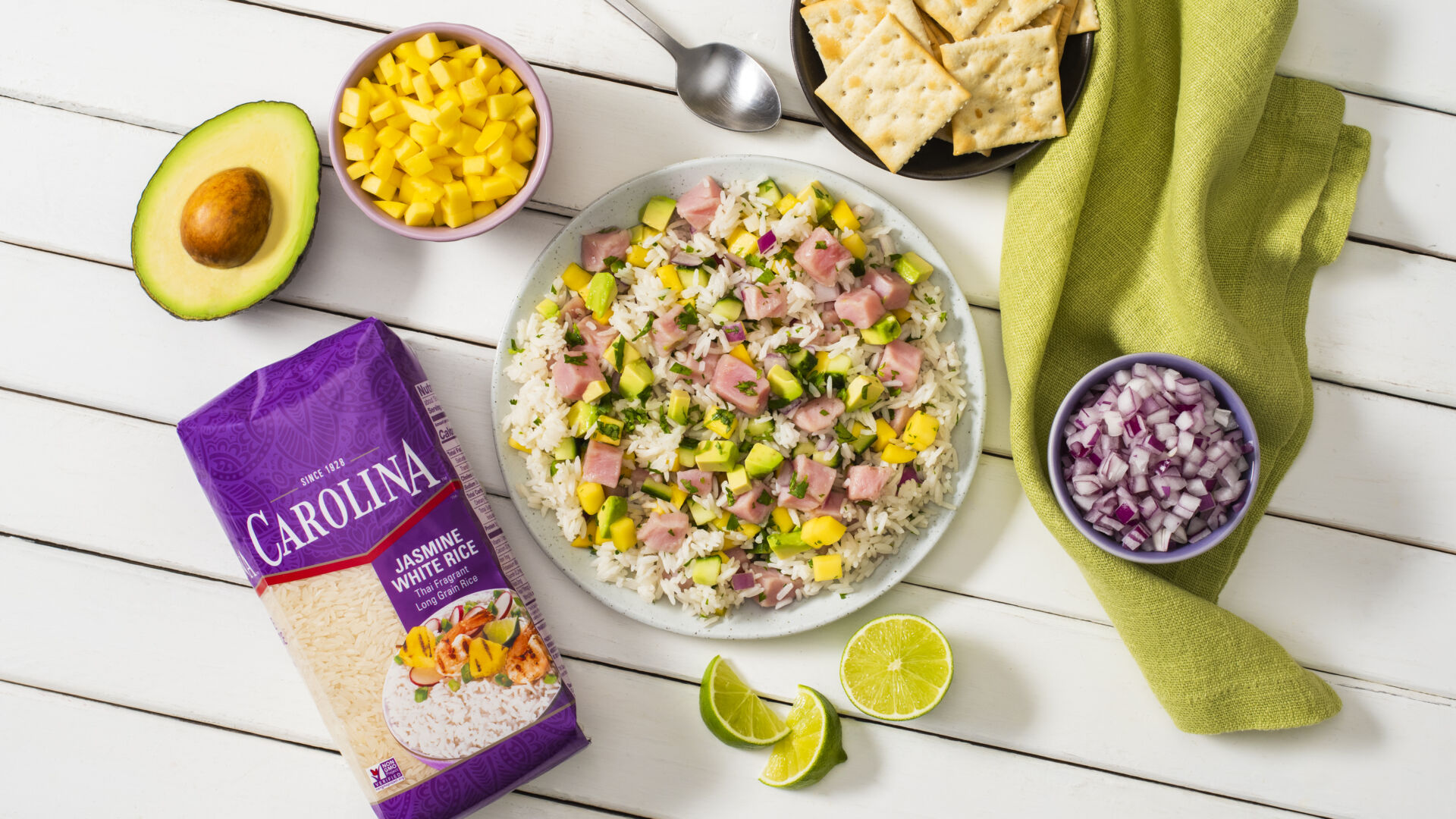 ceviche-with-avocado-tuna-lime-cilantro-cucumber-and-jasmine-rice