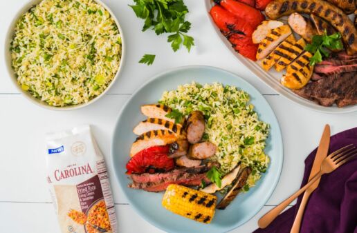 mixed-grill-with-chicken-steak-chorizo-and-vegetables-with-chimichurri-rice