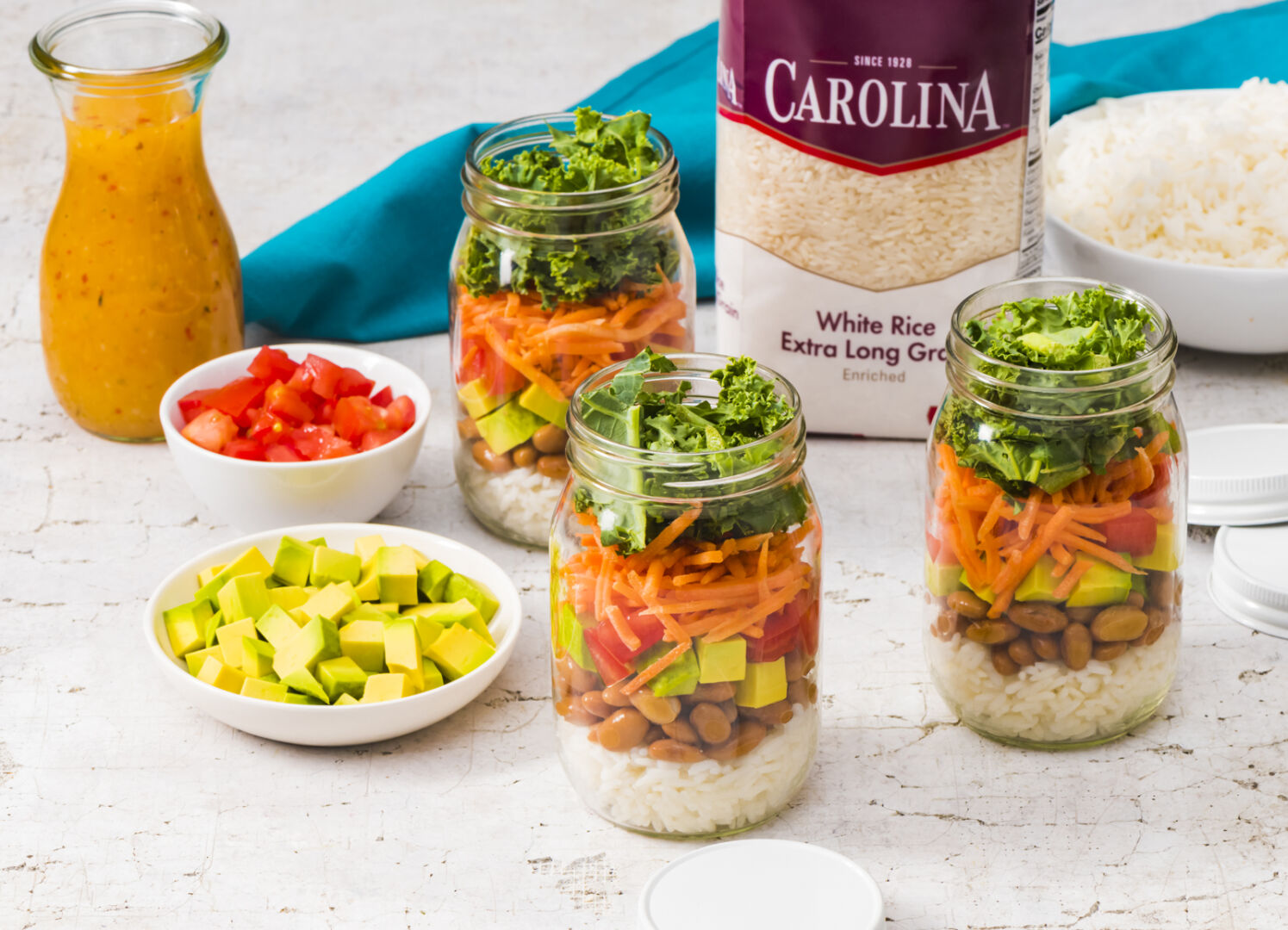 Mason Jar Rice Salad